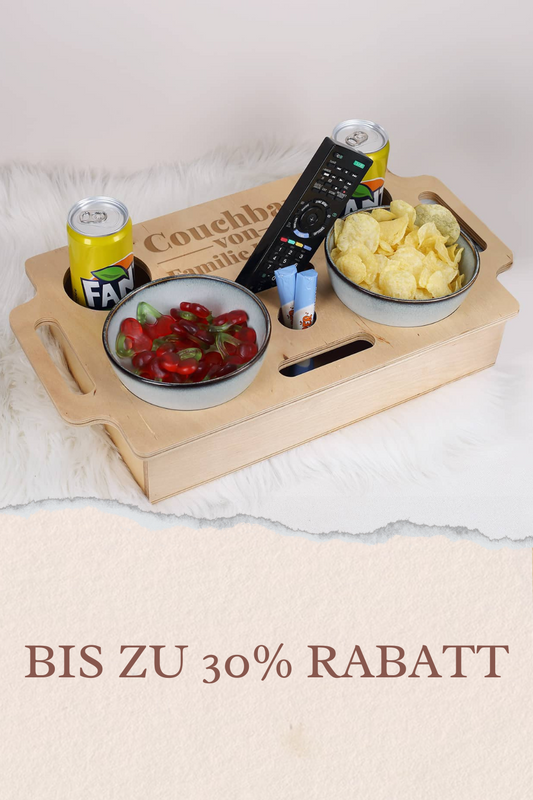 Hochwertige Snackbar fürs Sofa