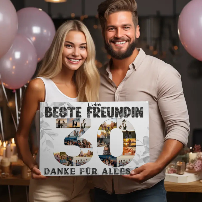 Personalisierte Poster für 30. Geburtstag