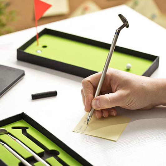 3 Golf Kugelschreiber samt bespielbarer Geschenkbox