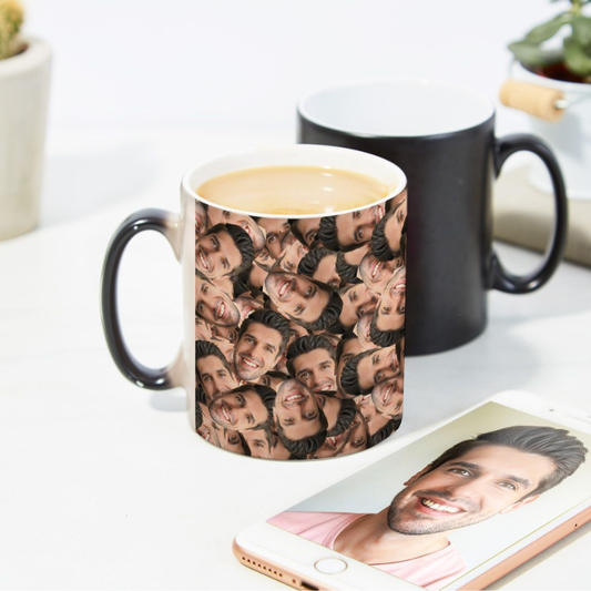 Personalisierbare Tasse mit Gesicht