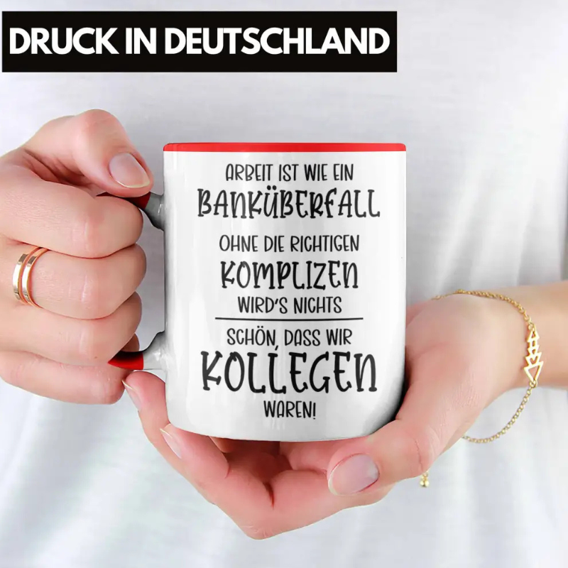 Jobwechsel Tasse Abschied für Kollegen