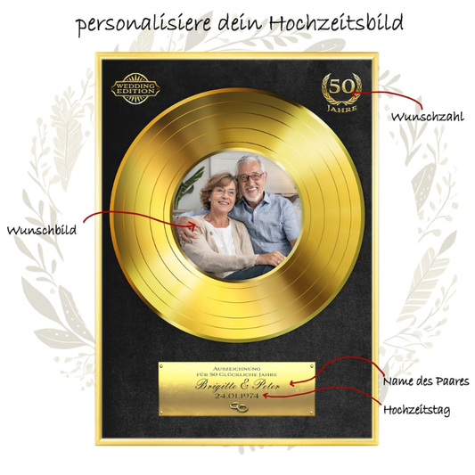Personalisierte Poster für Hochzeitstag