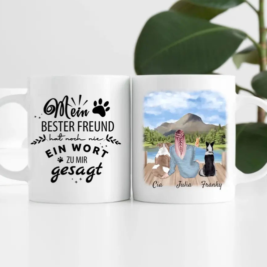 Personalisierte Tasse für Beste Freundin(330 ml)