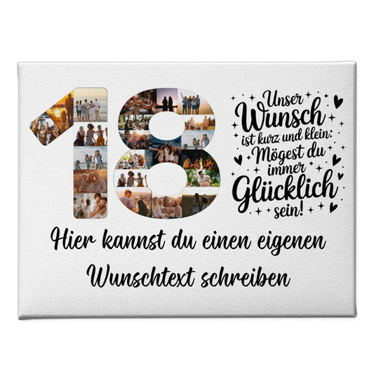 Personalisierte Poster für 18. Geburtstag