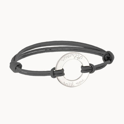 Personalisiertes Armband mit Ewigkeitsring für Männer
