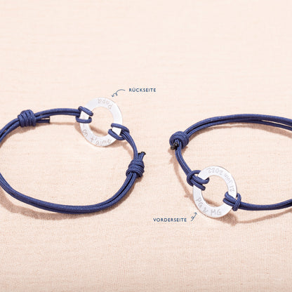 Personalisiertes Armband mit Ewigkeitsring für Männer