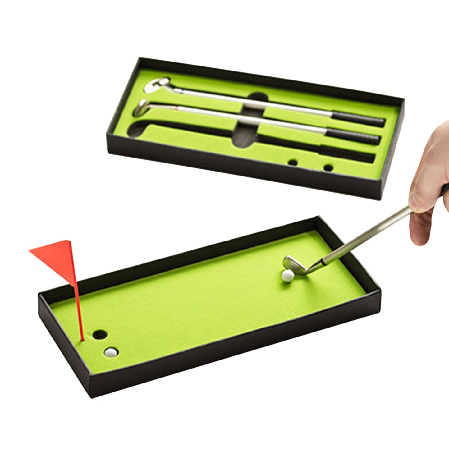 3 Golf Kugelschreiber samt bespielbarer Geschenkbox