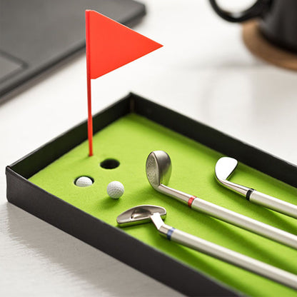 3 Golf Kugelschreiber samt bespielbarer Geschenkbox