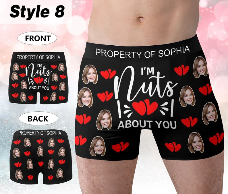 Individuell Gestaltete Boxershorts mit Ihrem Namen und Foto