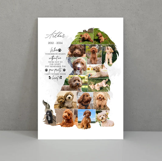 Personalisiertes Leinwandbild  Hunde-Fotocollage