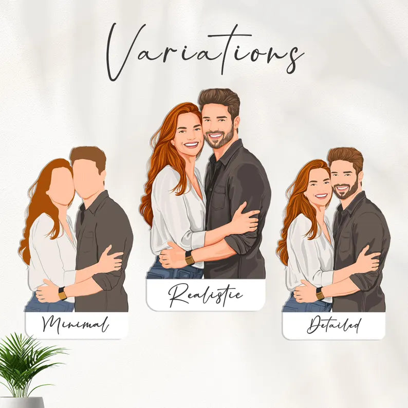 Personalisiertes Cartoon-Porträt Poster