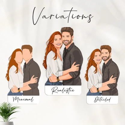Personalisiertes Cartoon-Porträt Poster
