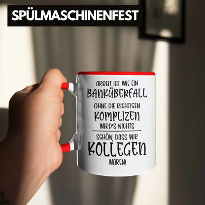 Jobwechsel Tasse Abschied für Kollegen