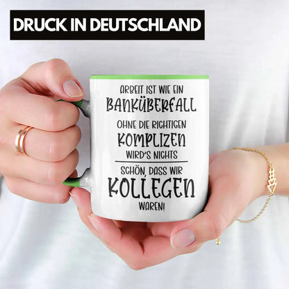 Jobwechsel Tasse Abschied für Kollegen