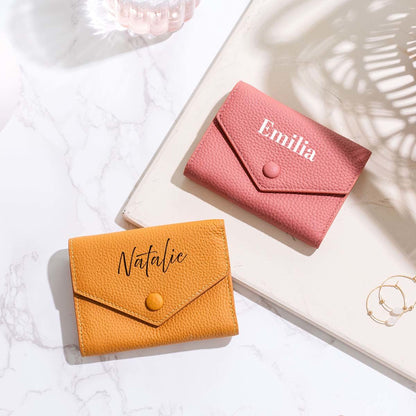 Personalisierbarer Geldbeutel mit Name Geschenke für Frauen