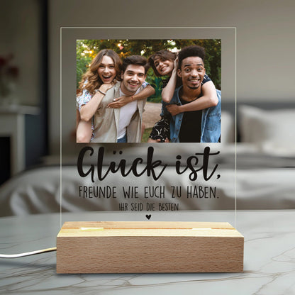 Personalisierte LED-Lampe mit Foto & Wunschtext(14.5cmX18.5cm)