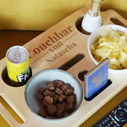 Hochwertige Snackbar fürs Sofa