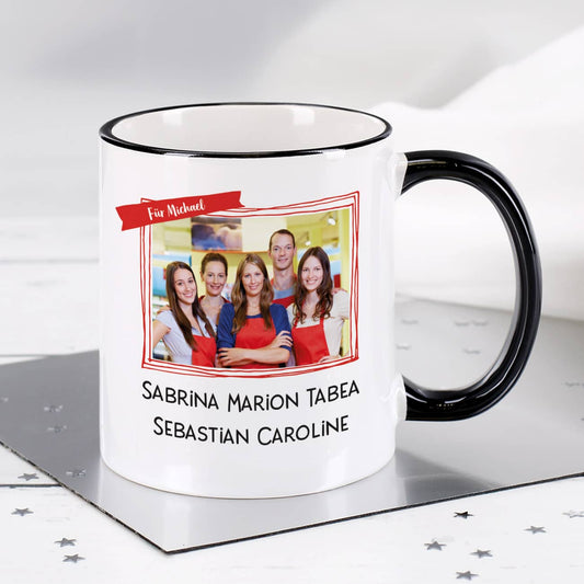 Tasse mit Foto und Text Personalisiert