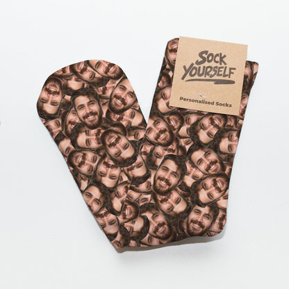Personalisierbare Socken mit Gesicht