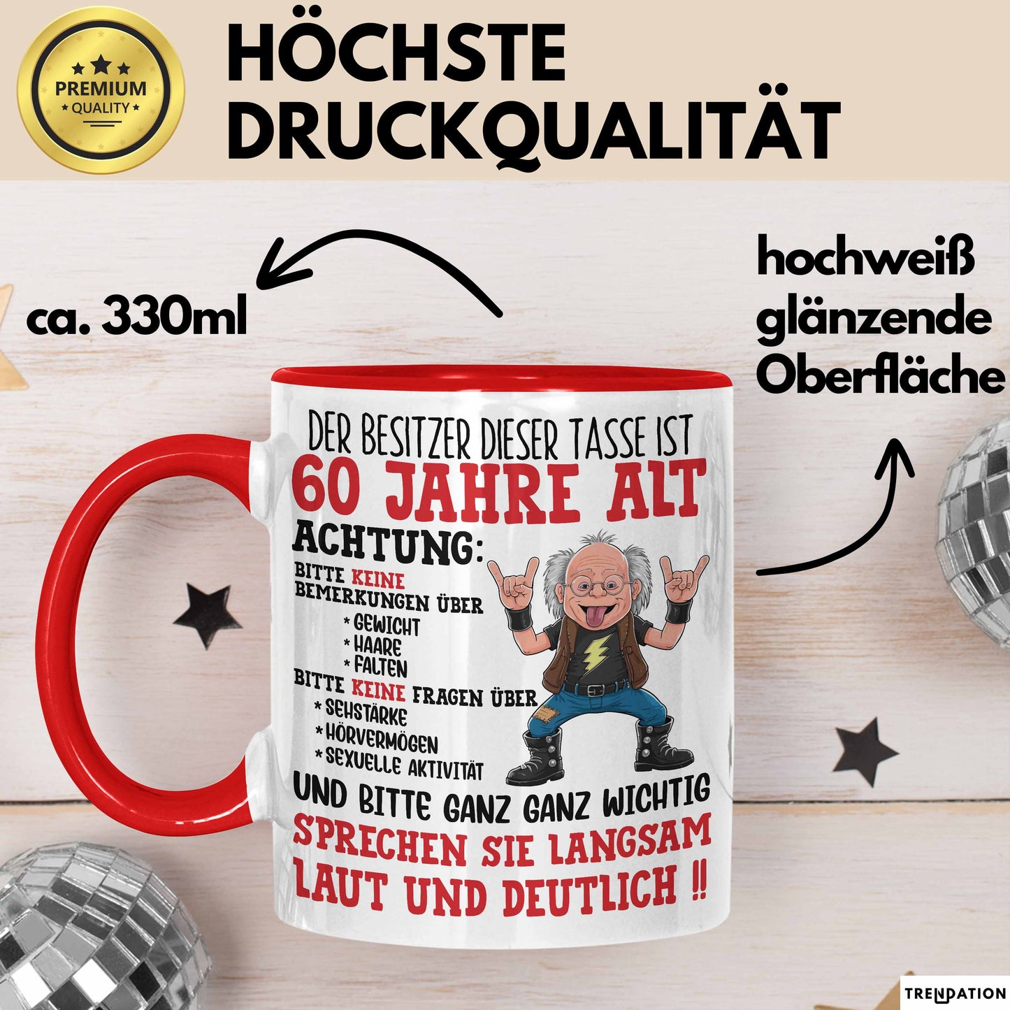60. Geburtstag Tasse