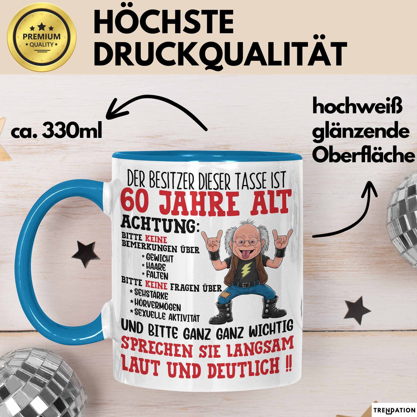 60. Geburtstag Tasse