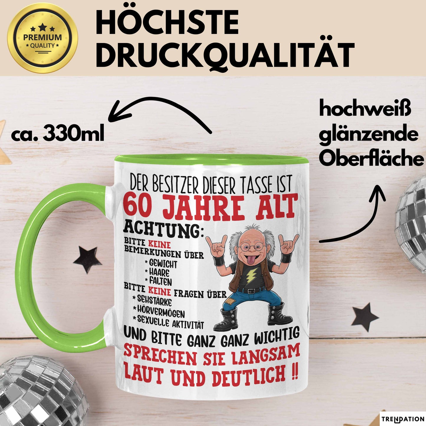 60. Geburtstag Tasse