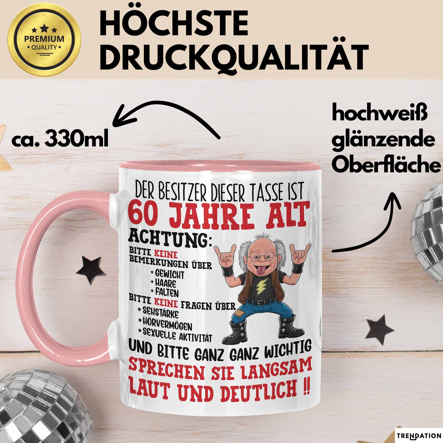 60. Geburtstag Tasse